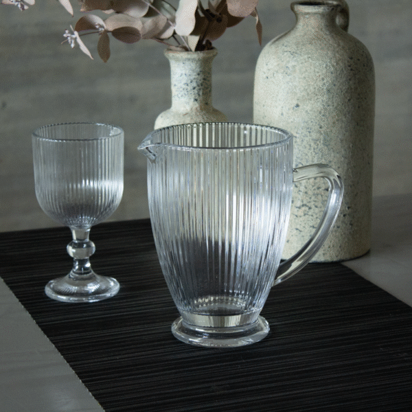 Jarra Segovia transparente