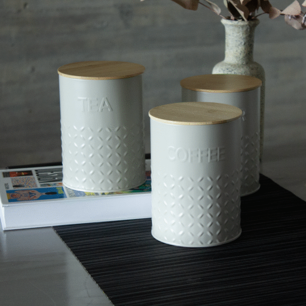 LATA REDONDA TAPA BAMBOO GREY COFFEE 11,5X15,5 CM