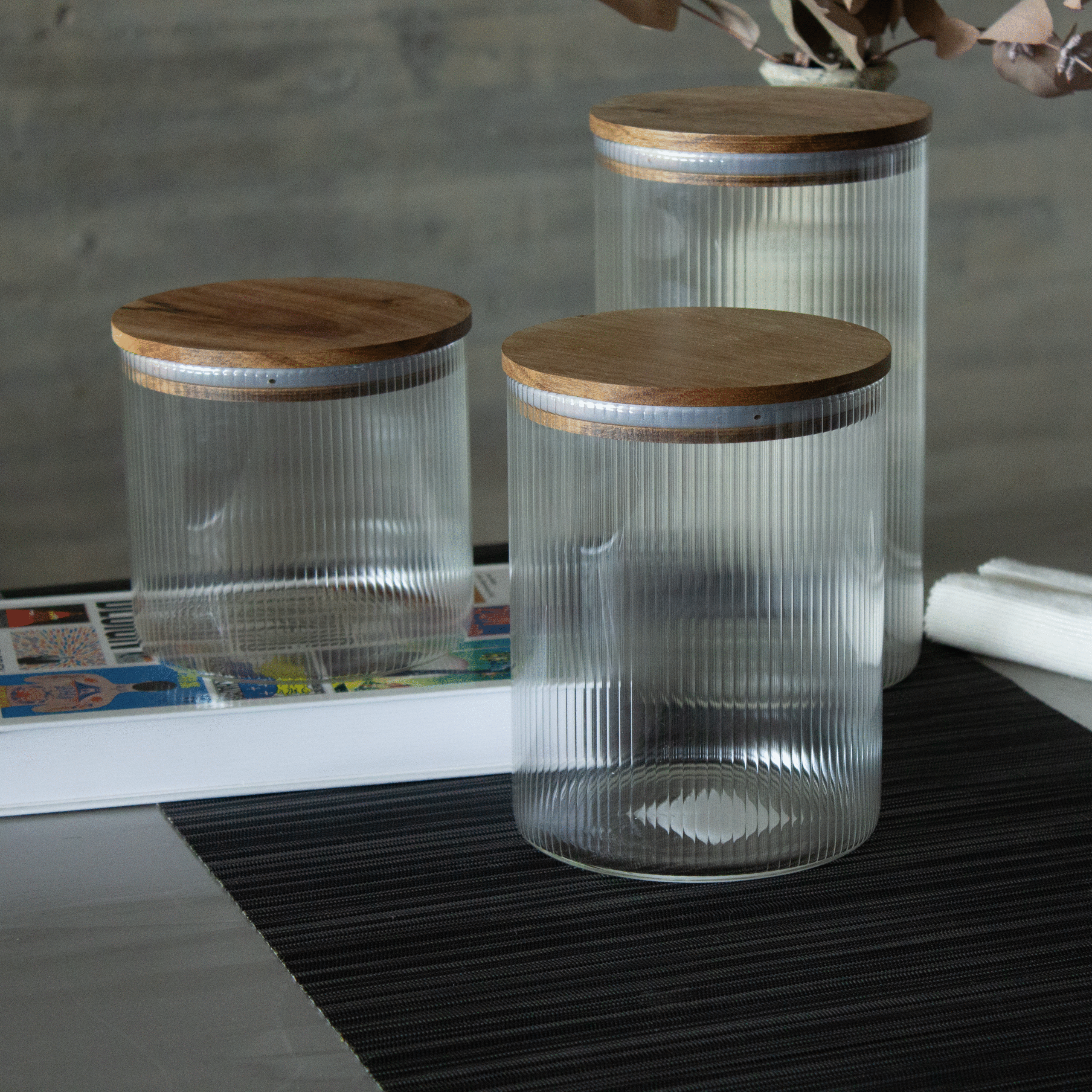 _MG_2484 FRASCO REDONDO CON LINEAS VERTICALES 1800 ML *VASSA - Image 1