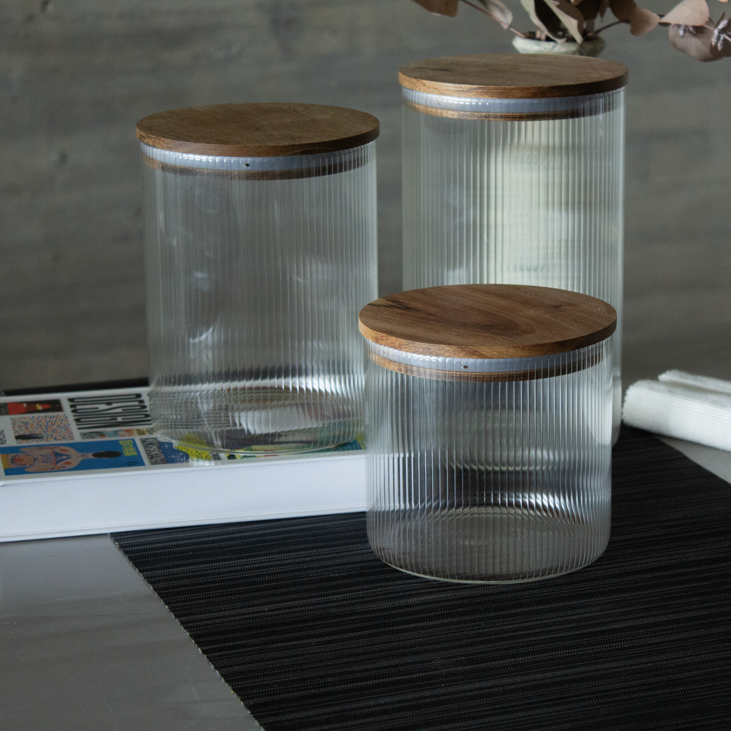 _MG_2485 FRASCO REDONDO CON LINEAS VERTICALES 1200 ML *VASSA - Image 1