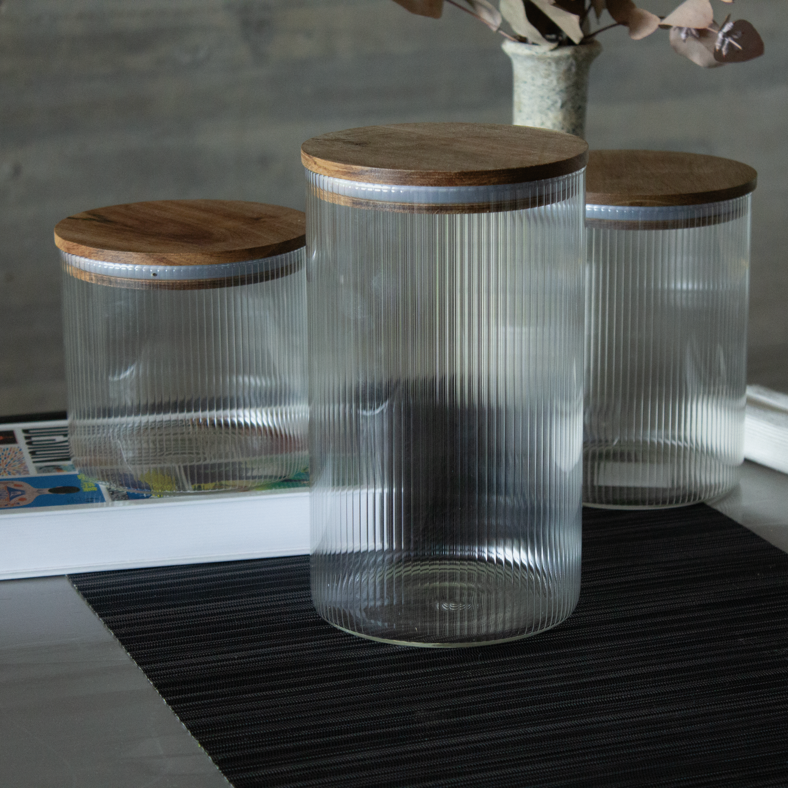 _MG_2487 FRASCO REDONDO CON LINEAS VERTICALES 2400 ML *VASSA - Image 1