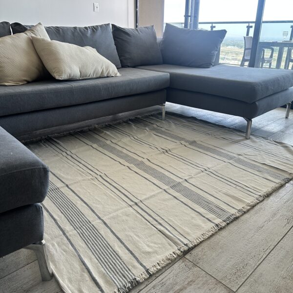 Alfombra XL Living Multirayas | 2x1.5m Gris