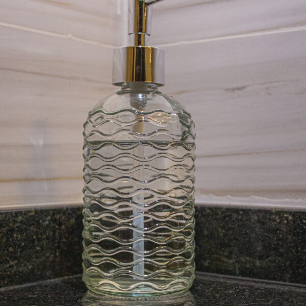 Dosificador Jabón Vidrio Labrado