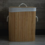 Cesto Bambú Claro Cuadrado