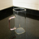 Chop Frasco Vidrio con Tapa Bambú y Sorbete